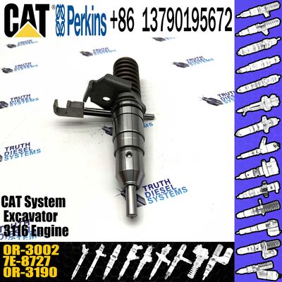 3114 3116 Engine Diesel Fuel Injector 7E-8727 7E8727 0R-3002 For Caterpillar Excavator 205B 213B 214B 224B E110B E240B E