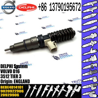 Direct Sale Diesel Fuel Injector 20929906 9020922906 BEBE4D14101 For VOL D16 3512 TIER 3