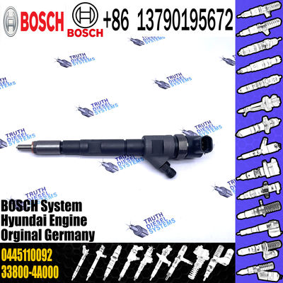 Common rail injector diesel injector 0445110092 for modern H-1KIA SORENTO 2.5 CRDi