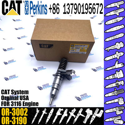 3116 Engine Diesel Fuel Injector 7E-8727 7E8727 0R3002 0R-3002 For Excavator 205B 213B 214B 224B