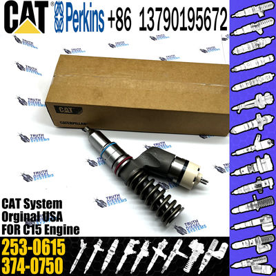 Diesel engine fuel injector 253-0615 253-0616 253-0617 253-0618 2530618 374-0750 3740750 construction machinery part