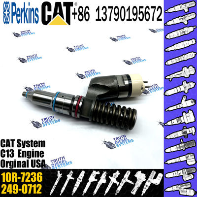 Cat Excavator Inyectores Common Rail Diesel fuel Injector 2490705 249-0705 10R7236 10R-7236 For Caterpillar e349 c13 249