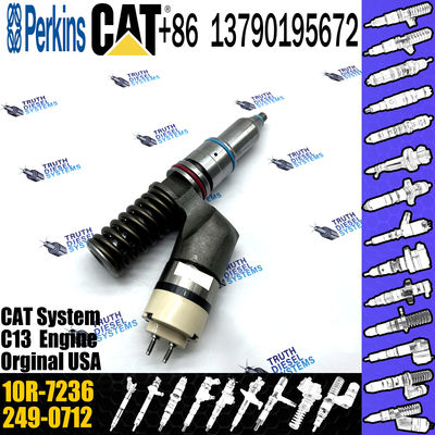 Cat Excavator Inyectores Common Rail Diesel fuel Injector 2490705 249-0705 10R7236 10R-7236 For Caterpillar e349 c13 249