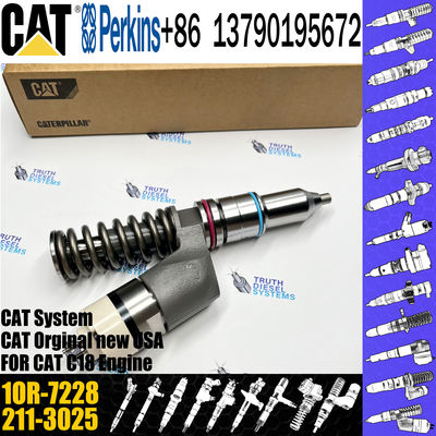Excavator common rail diesel fuel injector 1OR-7228 211-3025 253-0597 20R-8048 for Caterpillar C18 Engine