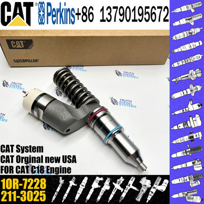 Excavator common rail diesel fuel injector 1OR-7228 211-3025 253-0597 20R-8048 for Caterpillar C18 Engine