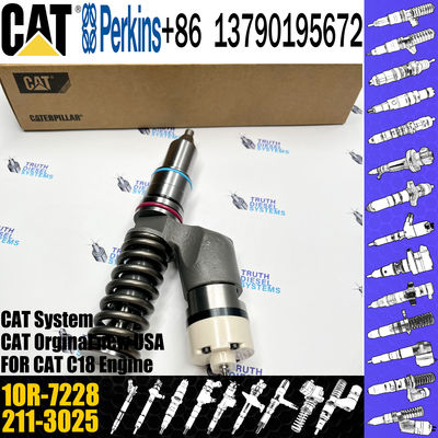Excavator common rail diesel fuel injector 1OR-7228 211-3025 253-0597 20R-8048 for Caterpillar C18 Engine