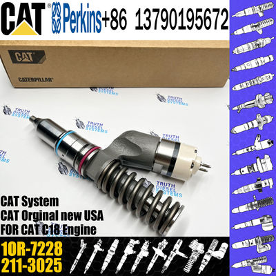 Excavator common rail diesel fuel injector 1OR-7228 211-3025 253-0597 20R-8048 for Caterpillar C18 Engine