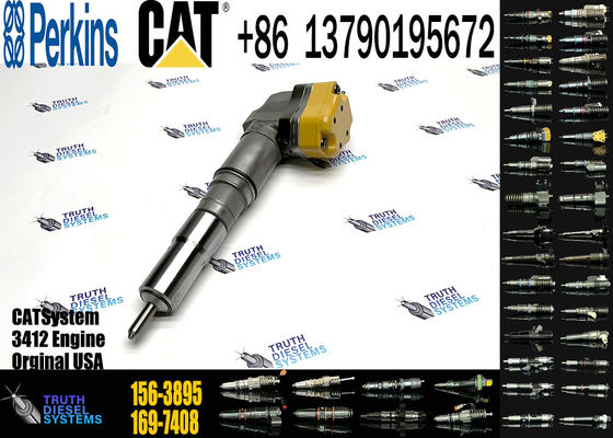 1563895 1697408 Engine Parts Fuel Injector 156-3895 169-7408 171-9704 For CAT Caterpillar 3412 1719704 engine