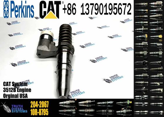 Excavator Parts 3512B Engine Injector 204-2067 229-1631 245-8272 246-1854 250-1311 Fuel Injector For Excavator