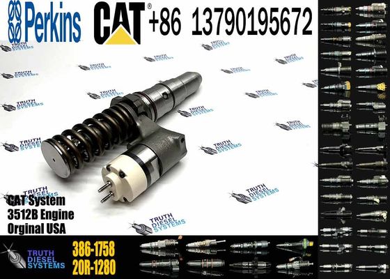 3512B Diesel Engine Parts Fuel Injector 386-1771 10R-3255 386-1754 386-1758 For CAT Caterpillar Construction Machinery