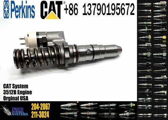 Fuel Injector 392-0209 204-2067 250-1309 for Caterpillar CAT Engine 3512B