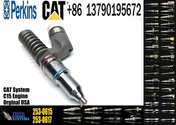 Original New Caterpillar Fuel Injector 618-0750 253-0615 6180750 2530615 Universal Genuine New Cat Injector for C15 C32 Engine