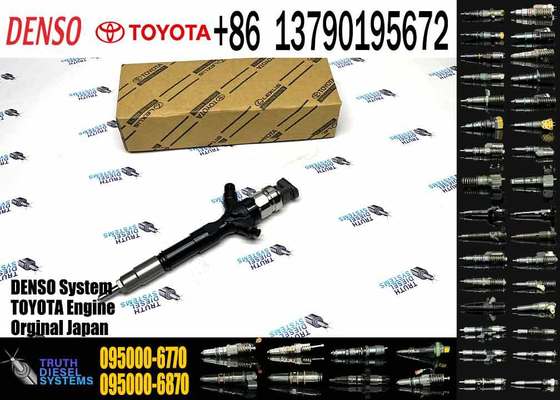 High Quality New Diesel Common Rail Fuel Injector 095000-6770 23670-30150 for Toyota Hiace 2KD-FTV 2.5 D-4D