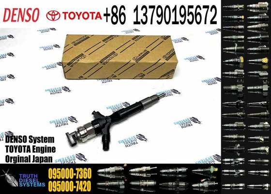 Diesel Fuel Injector 095000-7360 23670-39155 for Denso Toyota 1KD 1KD-FTV 3.0L D-4D Euro 3