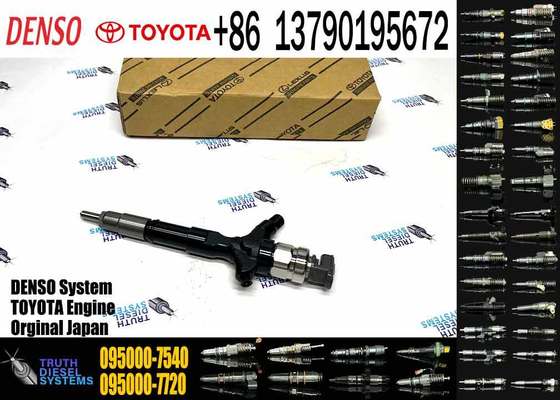 Common Rail Fuel Injector 095000-7540 23670-30280 2367030280 for Toyota Hilux 1KD-FTV Diesel Engine