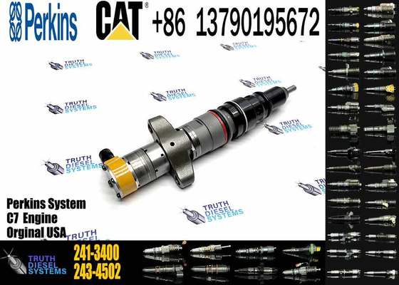 High Quality Caterpillar C7 Engine Common Rail Diesel Fuel Injector 241-3400 Made of Durable Aluminum