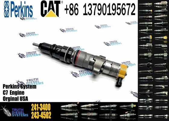 High Quality Caterpillar C7 Engine Common Rail Diesel Fuel Injector 241-3400 Made of Durable Aluminum
