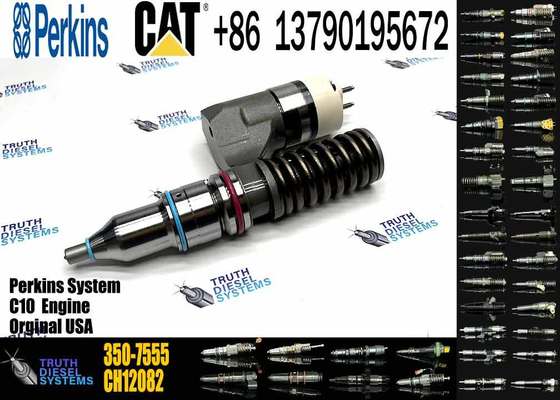 Excavator Spare Parts Fuel Injector 350-7555 3507555 for E345B E365B 3176 C-10 C-12 Engine for Construction Machinery