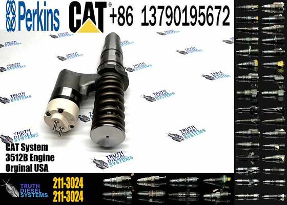 High Efficiency Diesel Common Rail Fuel Injector 204-2067  211-3024 Diesel Injector for Caterpillar 3508B/3512B/3516 Engine Spare Parts