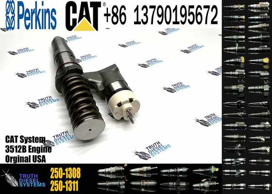 New Factory Price Common Rail Cat Fuel Injector 250-1308 2501308 for Caterpillar CAT 3508 3512 3516 3524 Diesel Engine