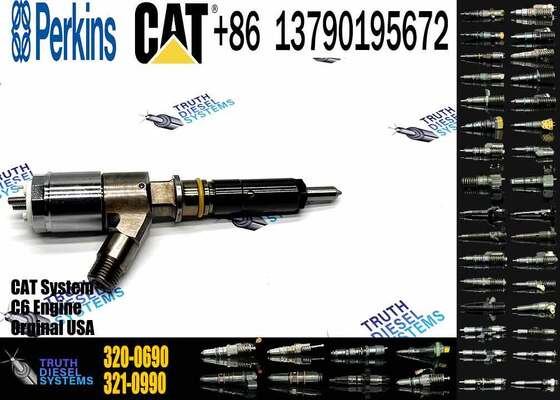 Diesel Engine Parts Injector 320-0690 Common Rail Fuel Injector 10R-7673 10R7673 for CAT C4.4 C6.6 Engine