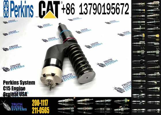 Excavator Accessories for CAT C11 C13 C15 Fuel Injector 191-3003 1913003 200-1117 2001117 for Construction Machinery