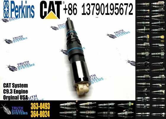 Excavator Accessories Fast Delivery Fuel Injector 20R5036 456-3493 363-0493 for Caterpillar C9.3 Diesel Engine Spare Parts