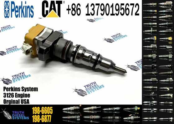 Fuel Injector 198-6605 Compatible for C-aterpillar CAT Engine C7 3126 3126B mitsubishi L200 Fuel Injector 1986605